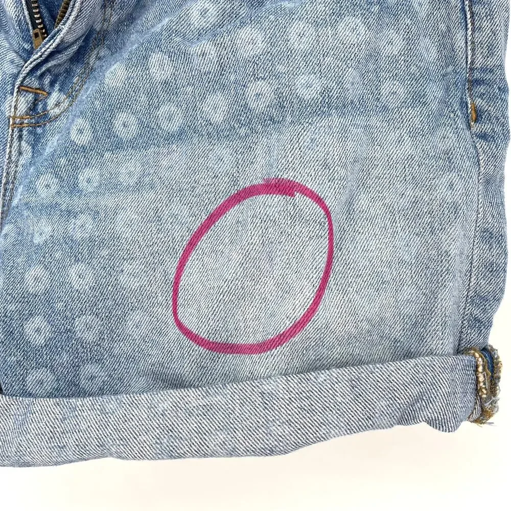 J.Crew Indigo Denim Jean Shorts Rolled Hem Size 26‎